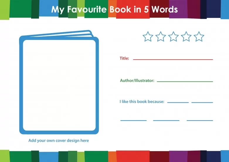 KS1 Book Review Template
